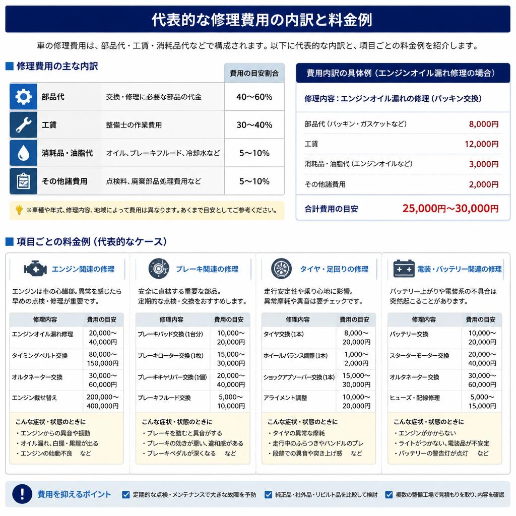 修理費用のこと、もっと詳しく知りたい！