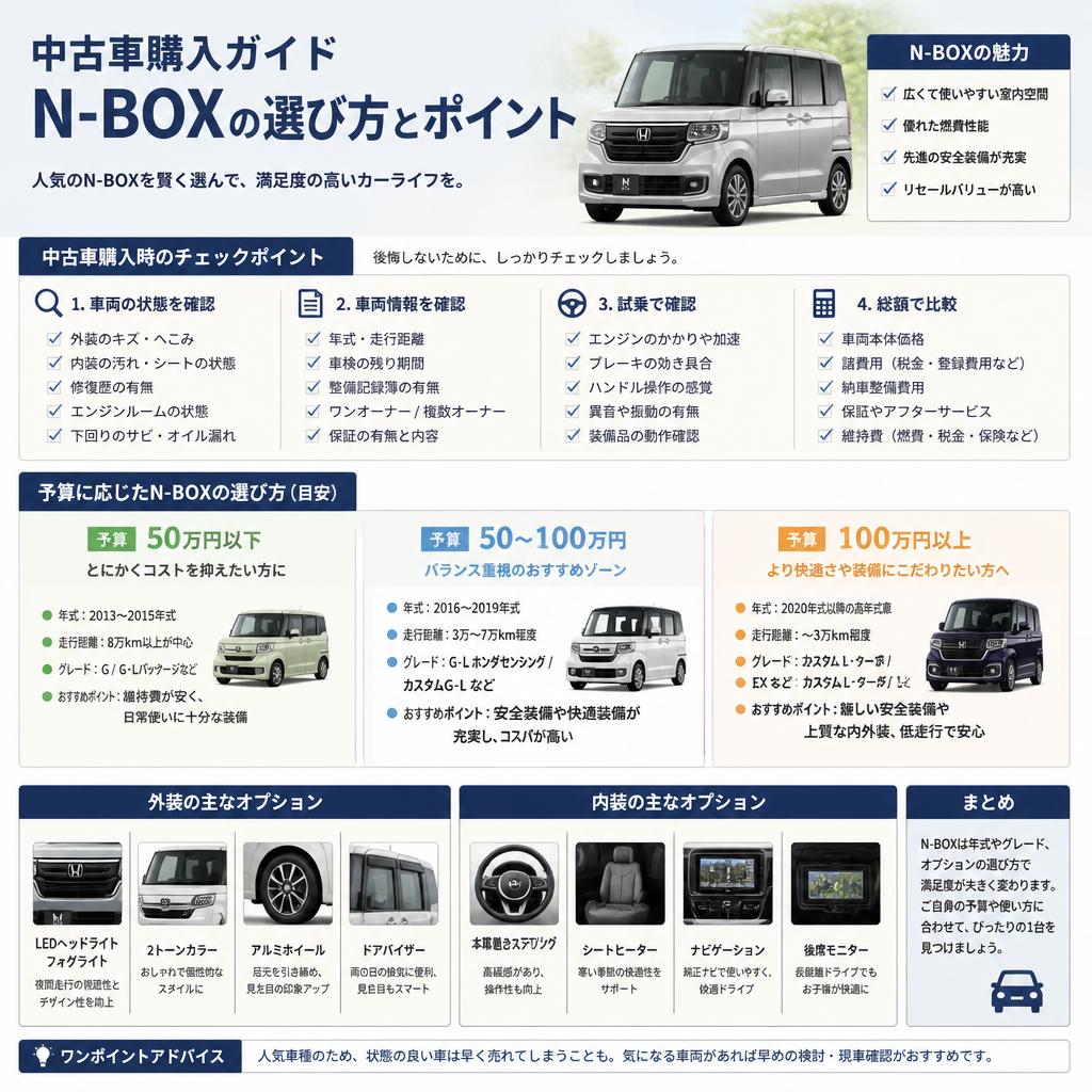 予算に合わせたN-BOXの選び方