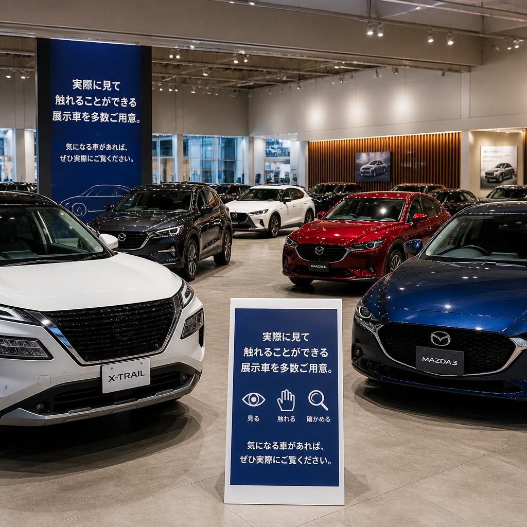 豊富な展示車