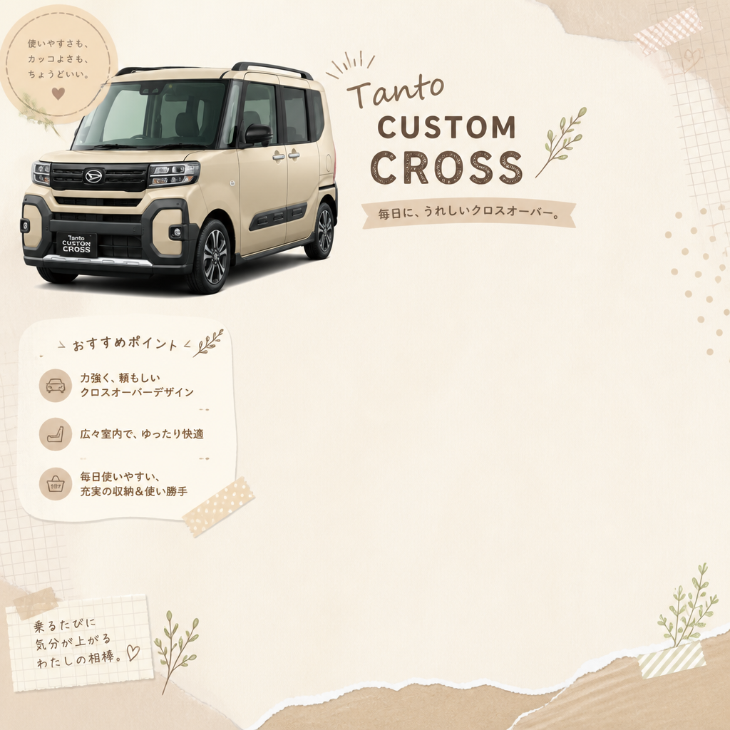 鹿児島市の中古車購入はタントがおすすめ、あなたのカーライフを応援！