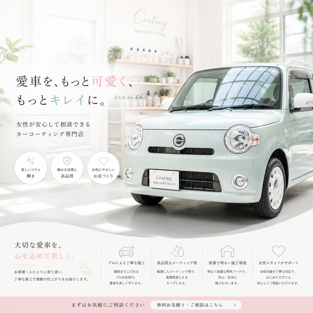 自分の愛車を守る、鹿児島のカーコーティングなら安心して相談できるお店