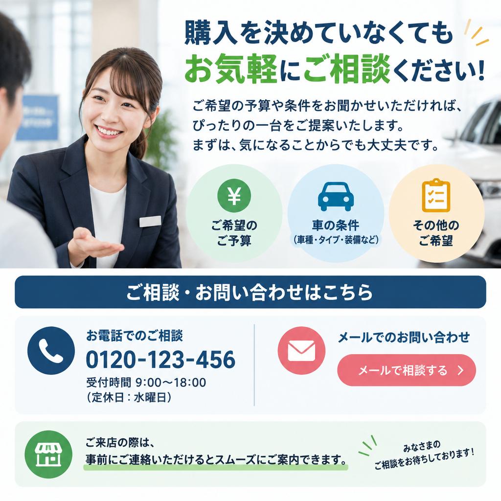 まずは予算を聞かせてください。相談だけでも大歓迎です