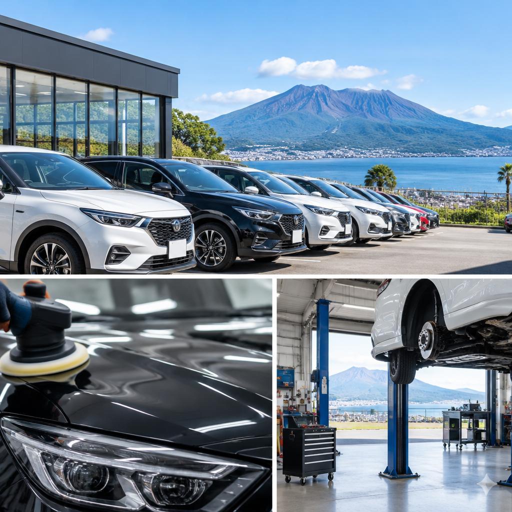 新しい暮らしに、心ときめく一台を。鹿児島の中古車探しから、セラミックコーティング、車検までBell carlife produceが丁寧にサポート